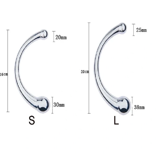 Anal Hooks Anal Hook Steel Elegant Stainless 5858 Ended Double 0728